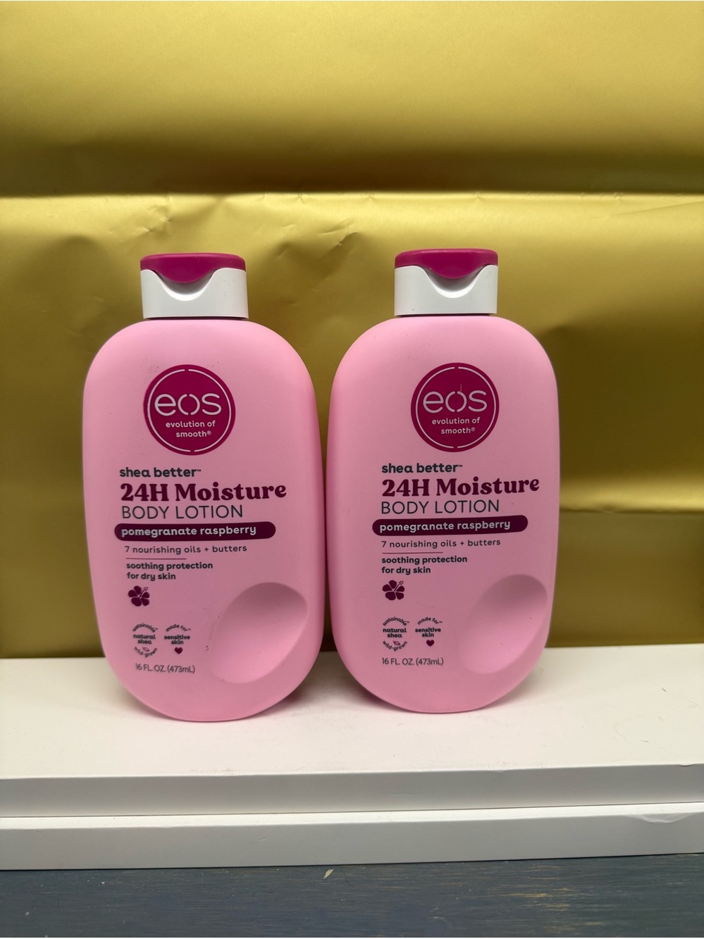 EOS - Shea Better Body Lotion (16 oz) - Pomegranate Raspberry lot of 2 NEW